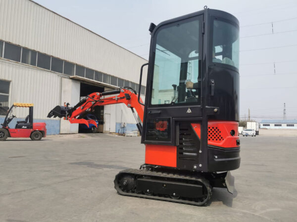 Minibagger L12 V "Modell 2" mit Vollkabine / seitlicher Euro-Steuerung + inkl. 3 Schaufeln – Bild 2