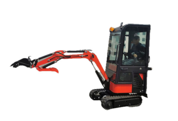 Minibagger L12 V "Modell 2" mit Vollkabine / seitlicher Euro-Steuerung + inkl. 3 Schaufeln