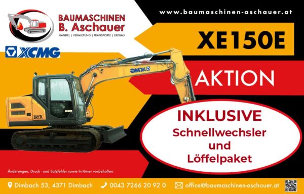 SET AKTION - XCMG XE150E mit Kabine