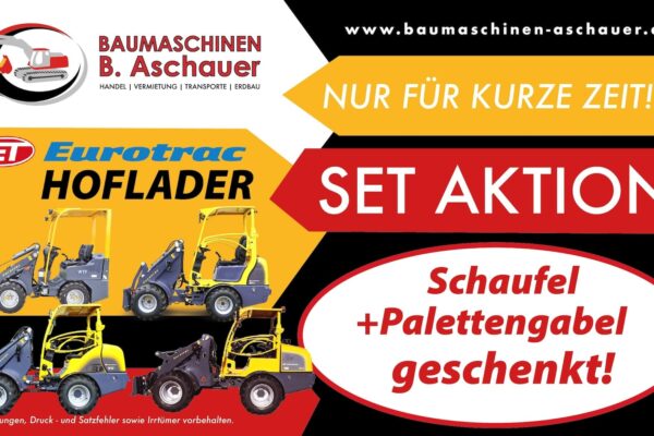 Eurotrac Hoflader Set Aktionen