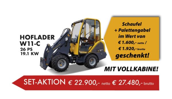 Eurotrac W11-C Set Aktion<h2 style="text-decoration: line-through; text-decoration-color: #a00716; text-decoration-thickness: 1px;">Statt € 24.500,-</h2>