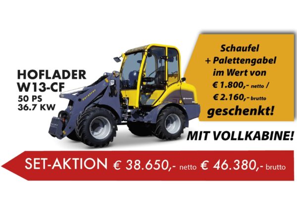 Eurotrac W13-CF Set Aktion<h2 style="text-decoration: line-through; text-decoration-color: #a00716; text-decoration-thickness: 1px;"> Statt € 40.450,-</h2>
